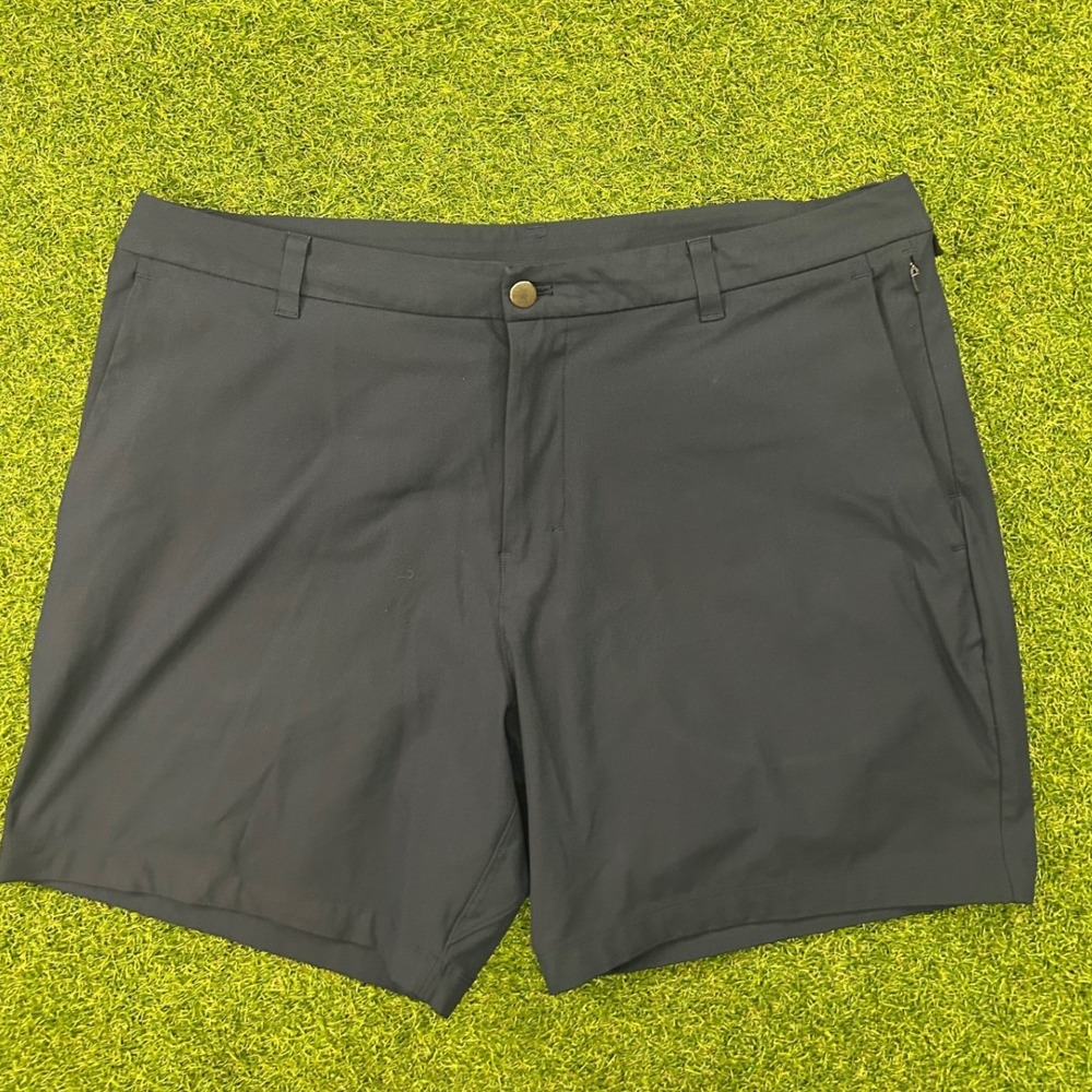 Lululemon Commission Golf Shorts Mens 38 Navy Blue Performance Stretch 7 Inch
